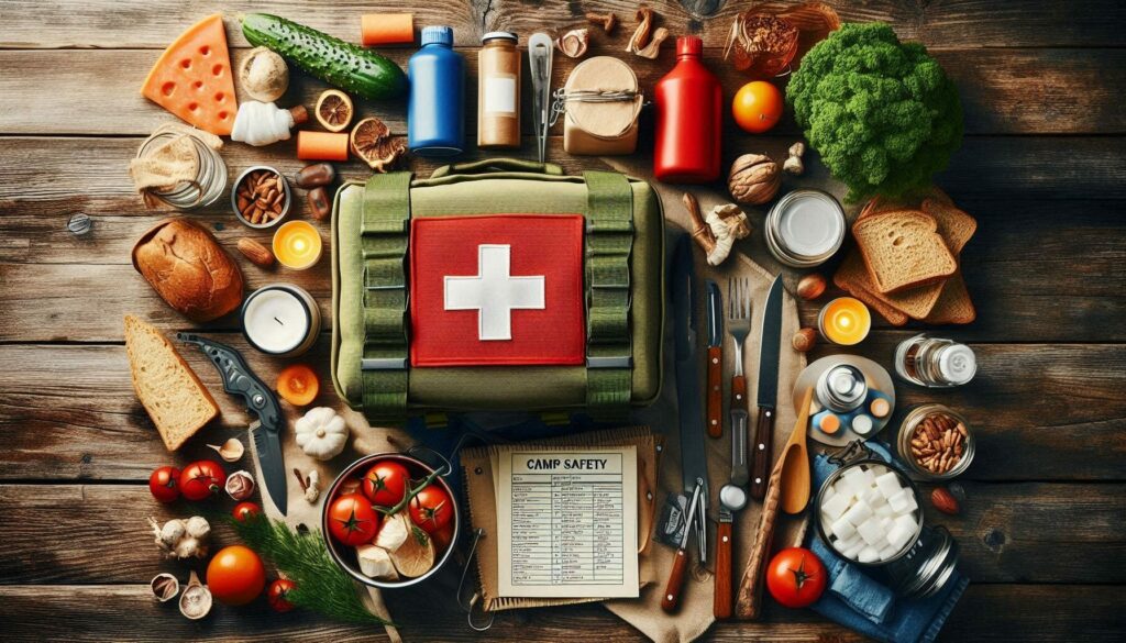 Emergency Camping Preparedness Kit and Food Supplies